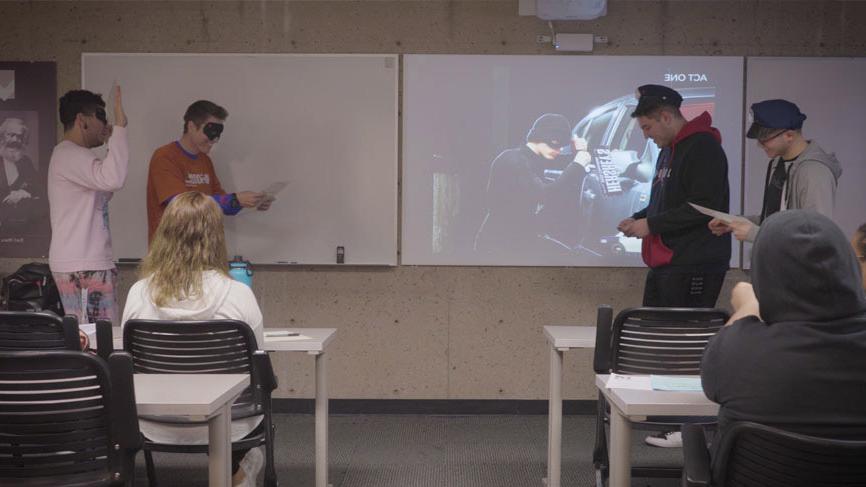 Social science students in PCC classroom